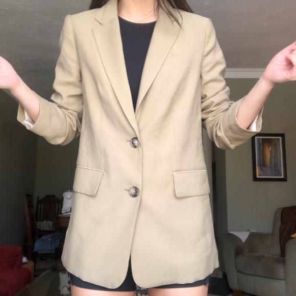 Taupe / olive blazer - Picture 2 of 5